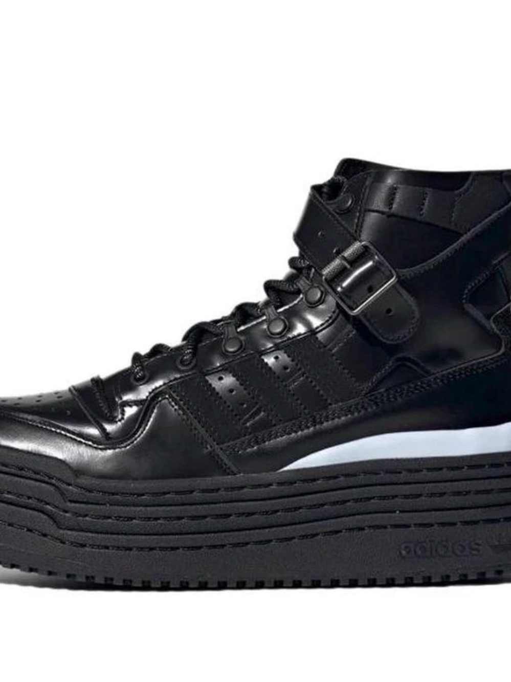 Black Adidas Originals Forum Hi platform trainers Afro punk collab